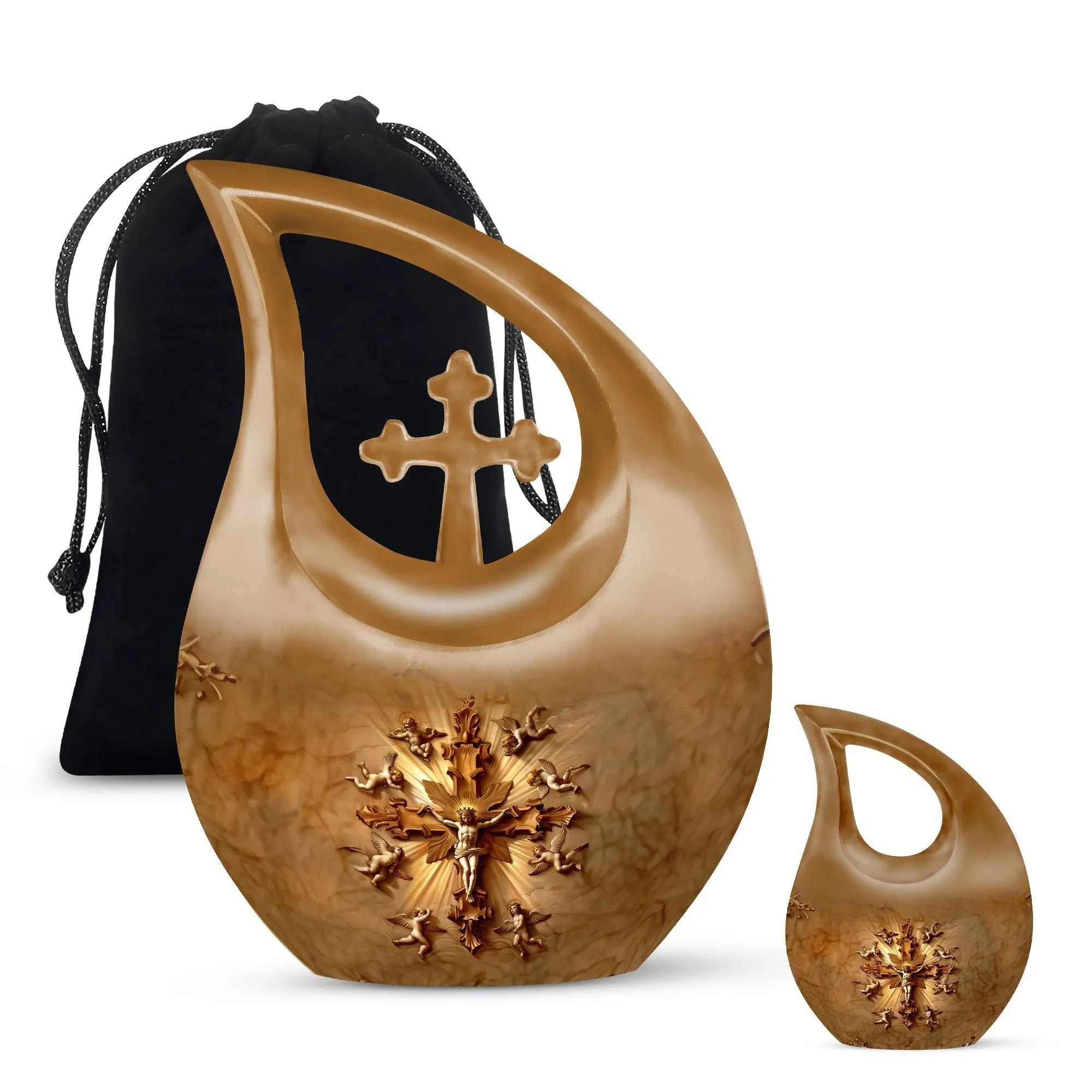 Catholic Urn: Perfect Memorials Cremation Urn For Human Ashes