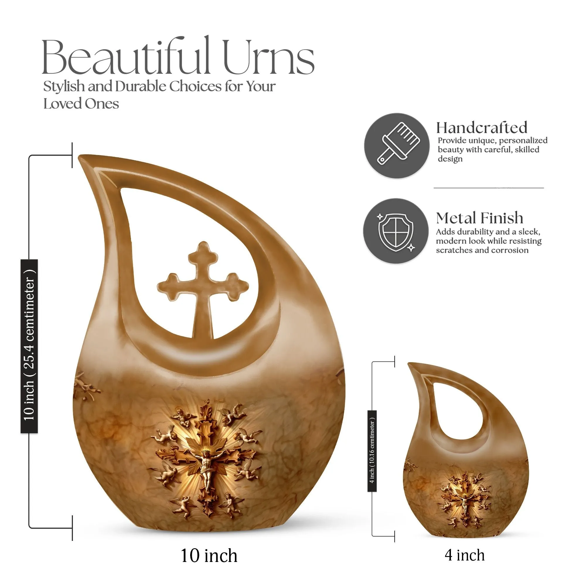 Catholic Urn: Perfect Memorials Cremation Urn For Human Ashes