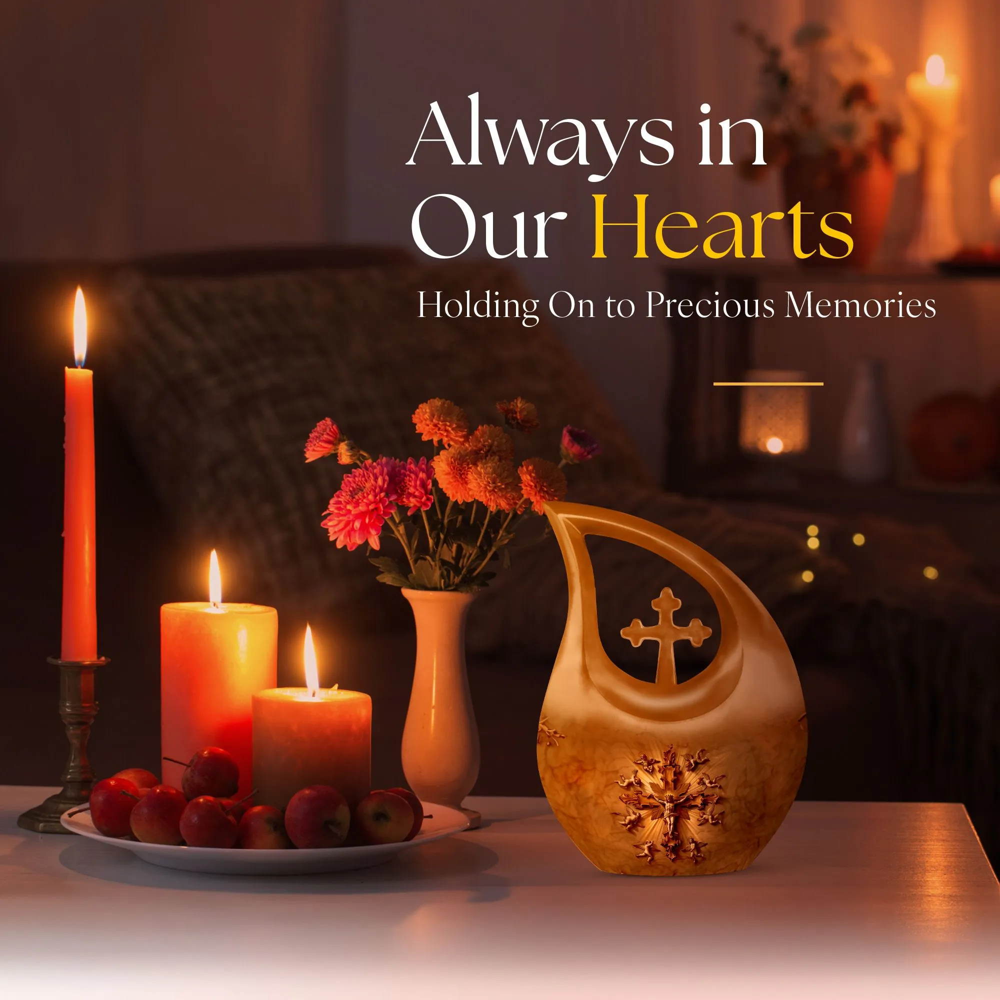 Catholic Urn: Perfect Memorials Cremation Urn For Human Ashes