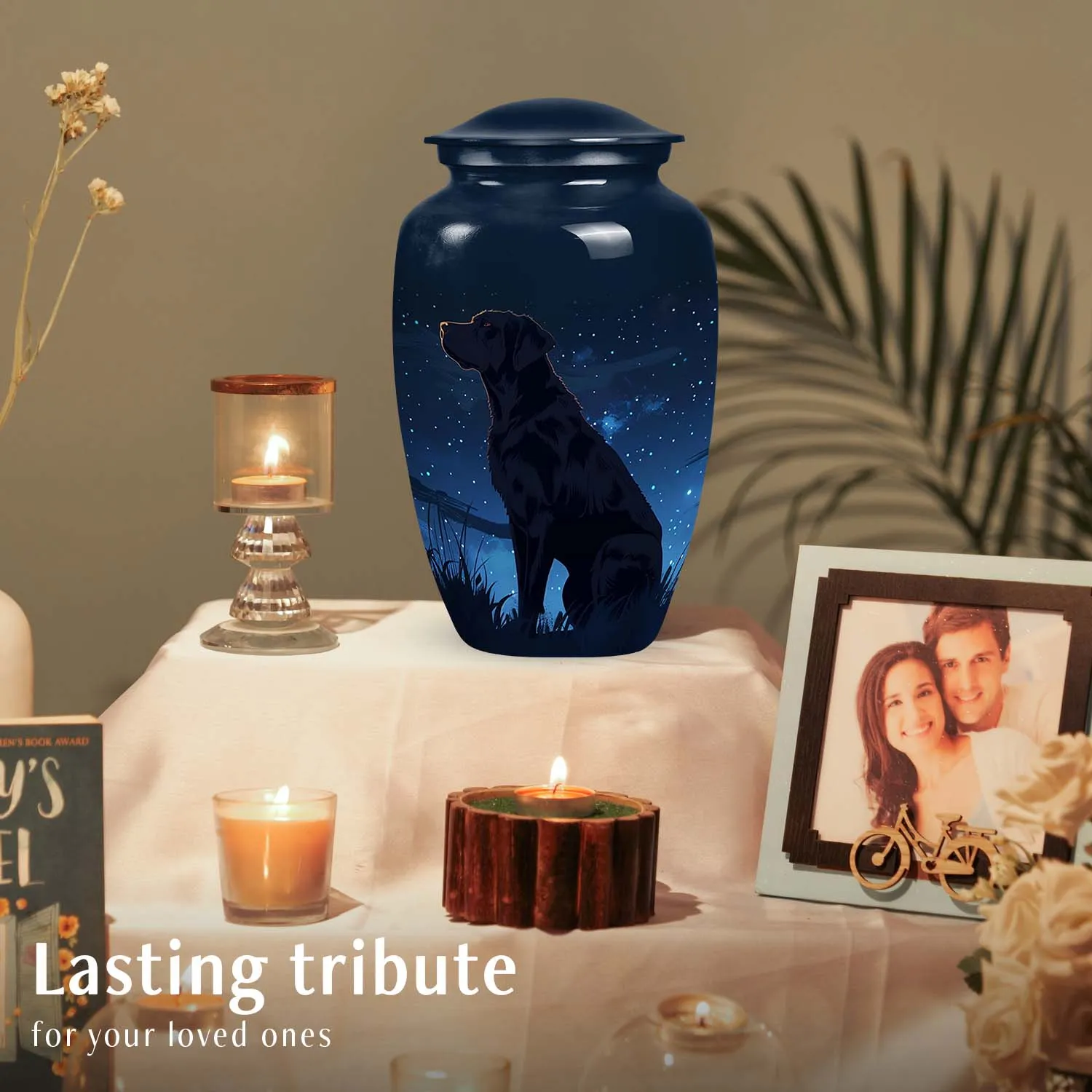 Celestial Labrador Night Sky Urn Keepsake for Pet Memorial