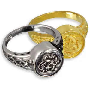 Celtic Cremation Ring Memorial Jewelry for Cremated Remains