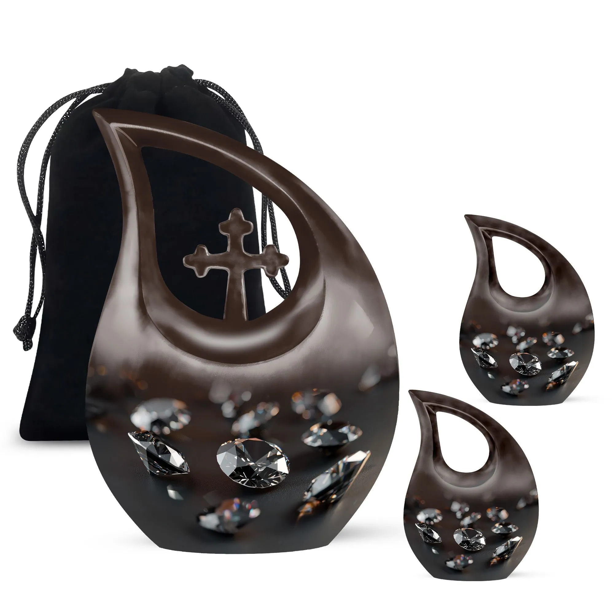 Ceremonial Diamond Urn: Devotion Keepsake for Human Ashes