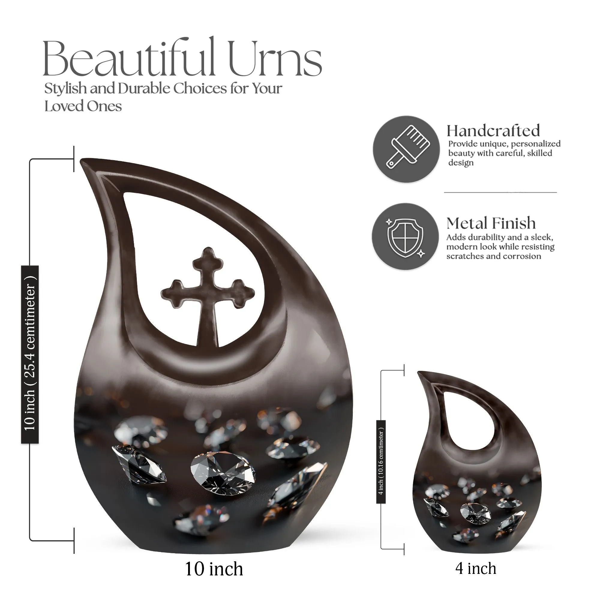 Ceremonial Diamond Urn: Devotion Keepsake for Human Ashes