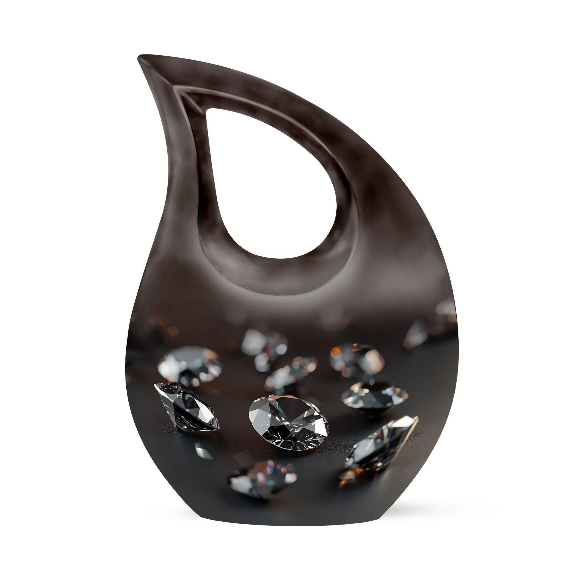 Ceremonial Diamond Urn: Devotion Keepsake for Human Ashes