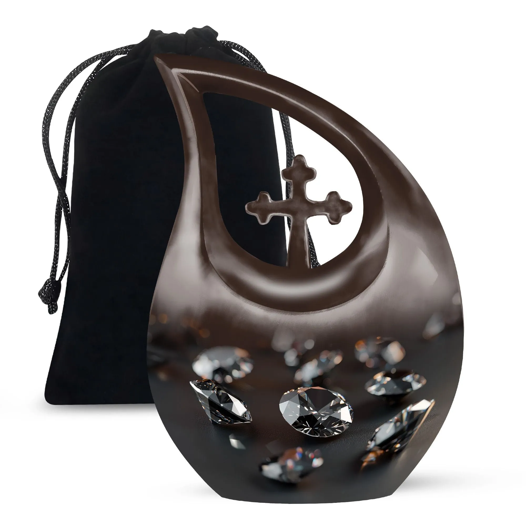 Ceremonial Diamond Urn: Devotion Keepsake for Human Ashes