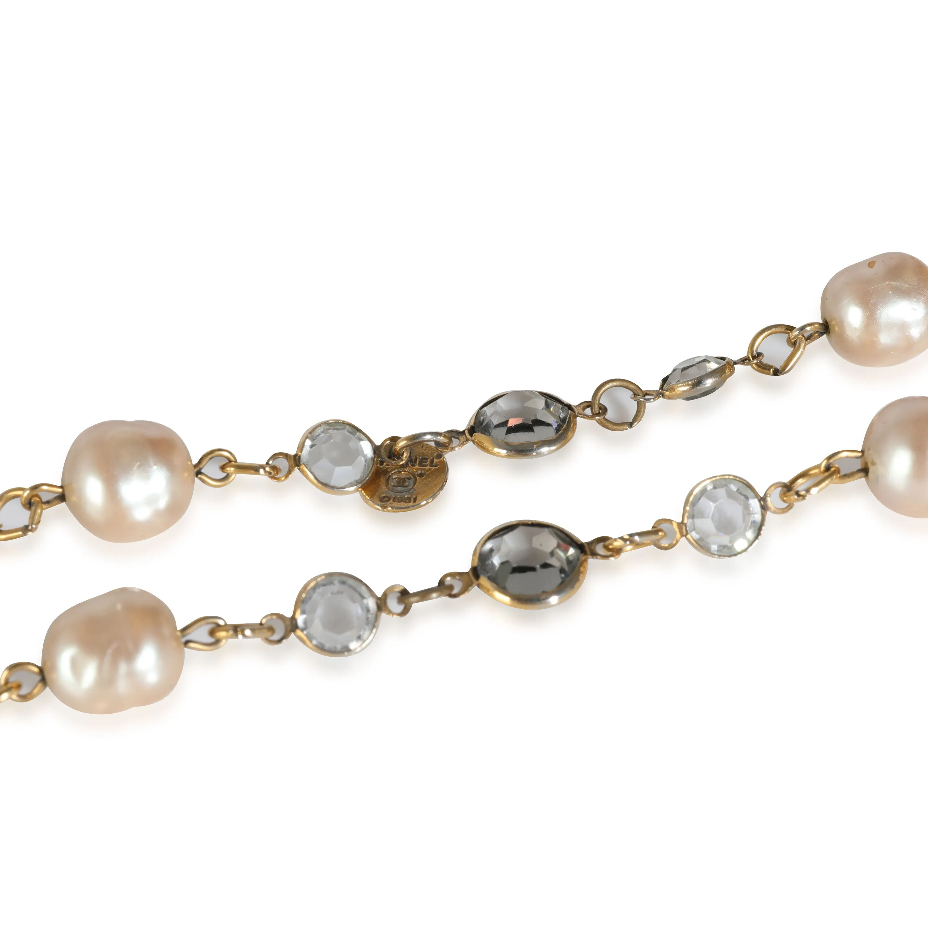 Chanel 1981 Vintage Gripoix Necklace in Gold Plated