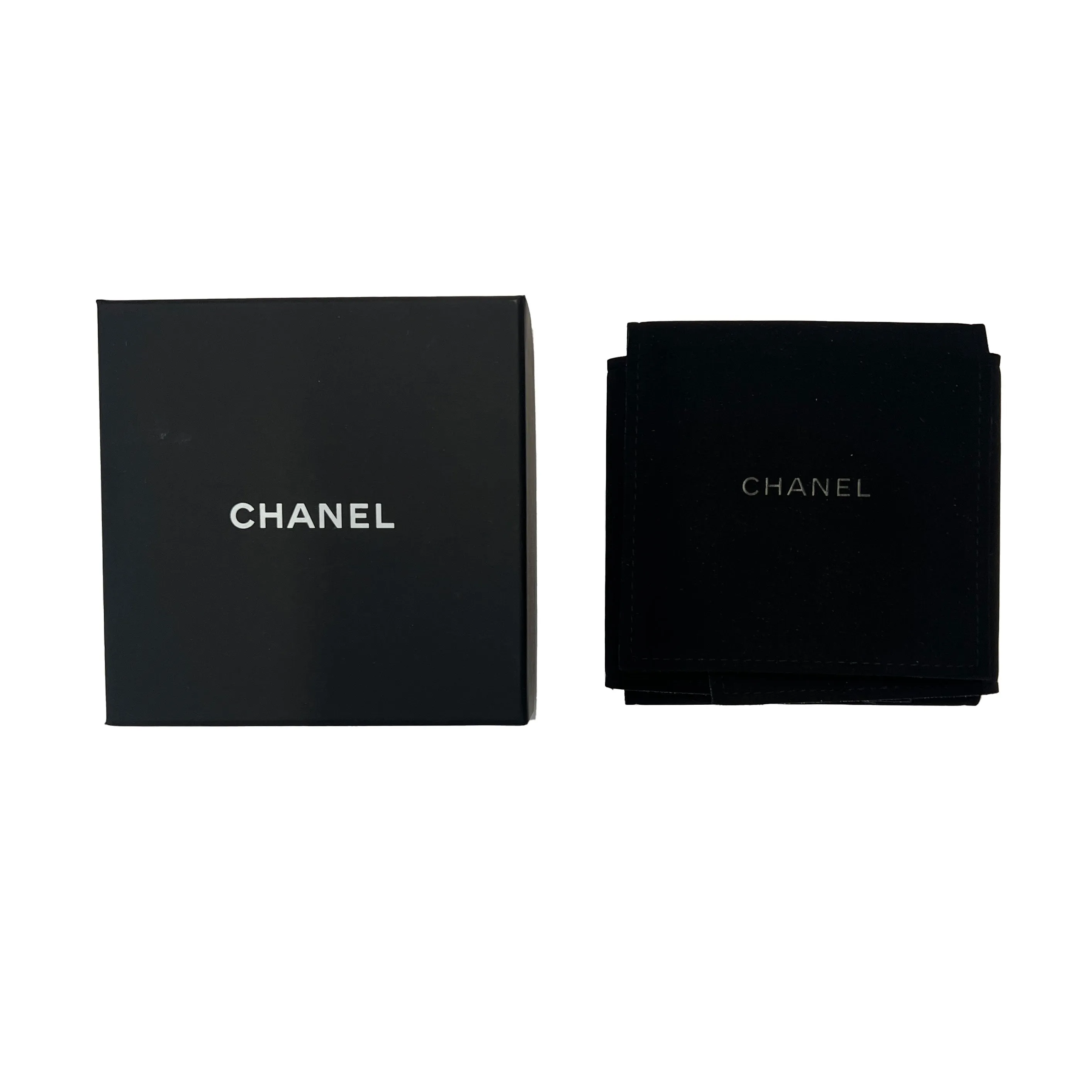 Chanel Gold-Plated  2023 Leather & Strass Cuff Bracelet
