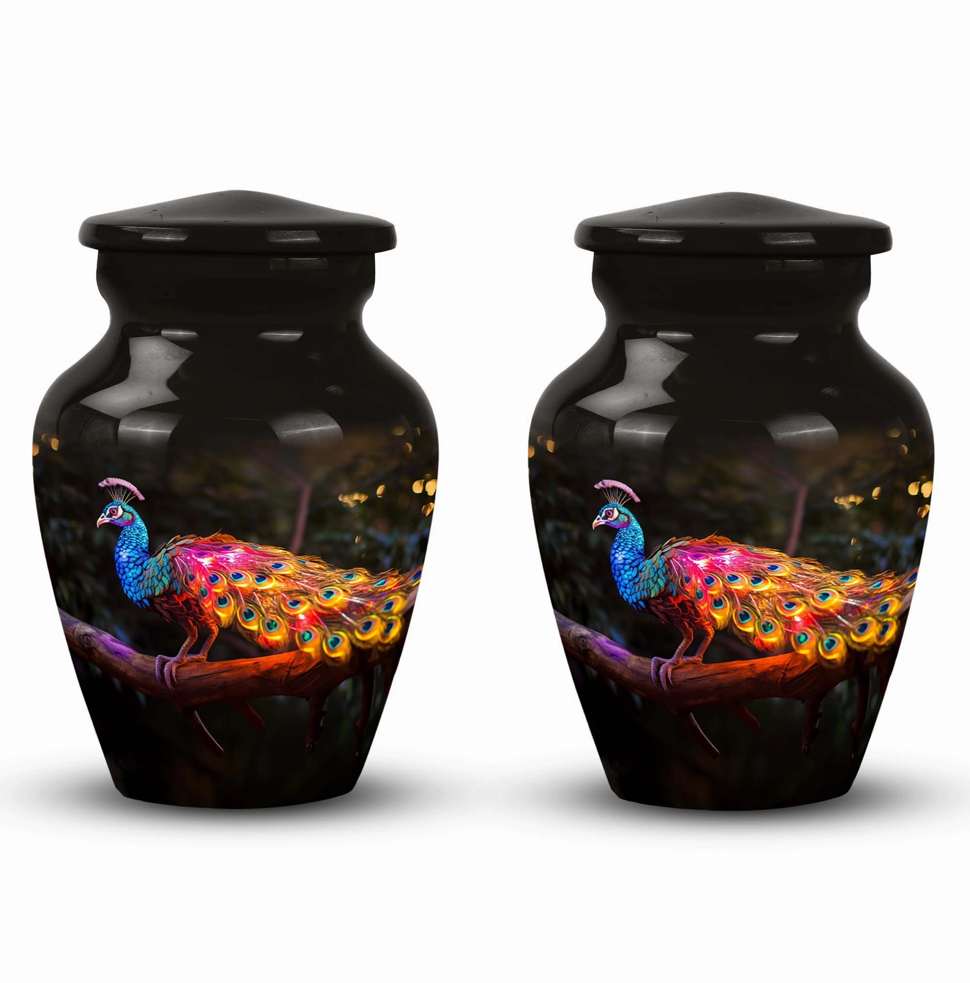 Cherish Farewell: Peacock Cremation Urn, Elegant Memorial Urn