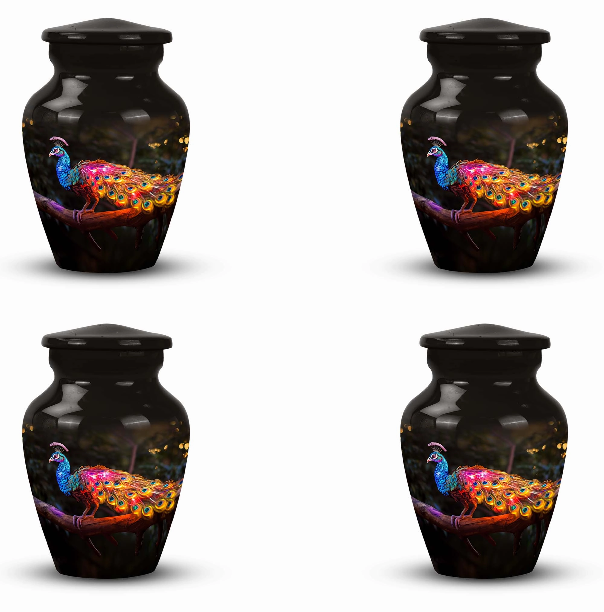 Cherish Farewell: Peacock Cremation Urn, Elegant Memorial Urn