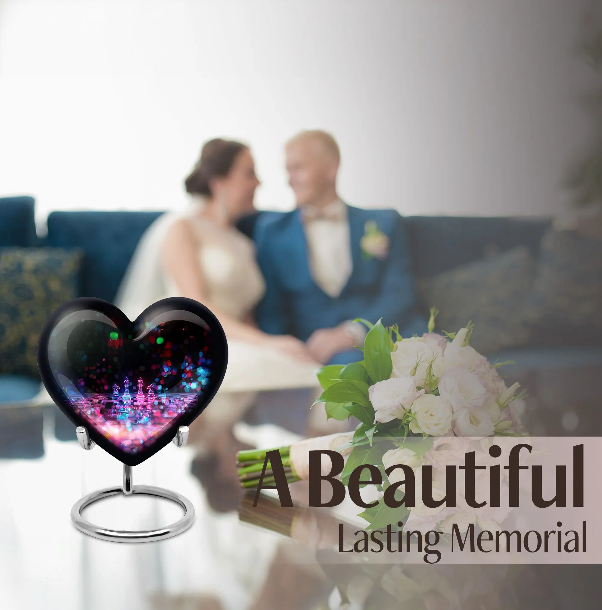 Chess Urn & Funeral Tribute for Mom - Personalized Memorial Urn
