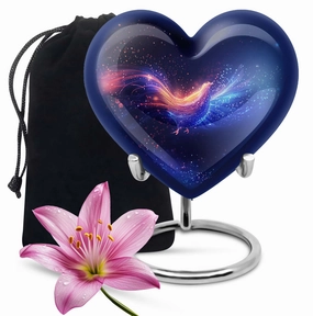 Chicken Heart Cremation Urn - Large Dignified Storage