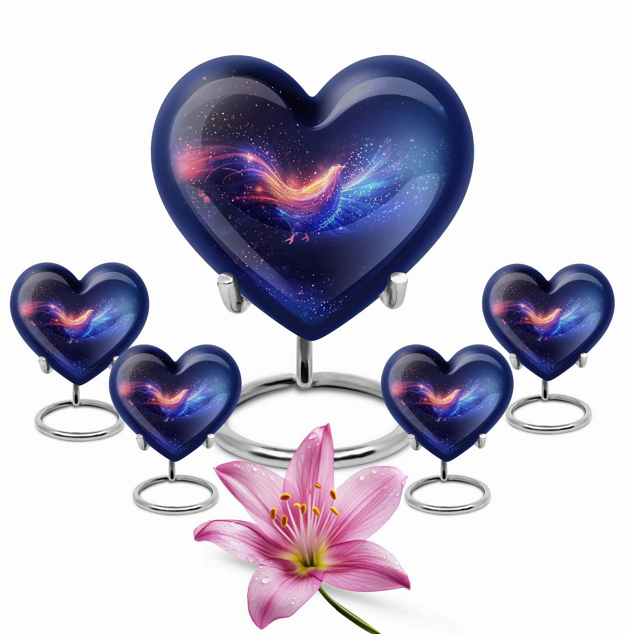 Chicken Heart Cremation Urn - Large Dignified Storage