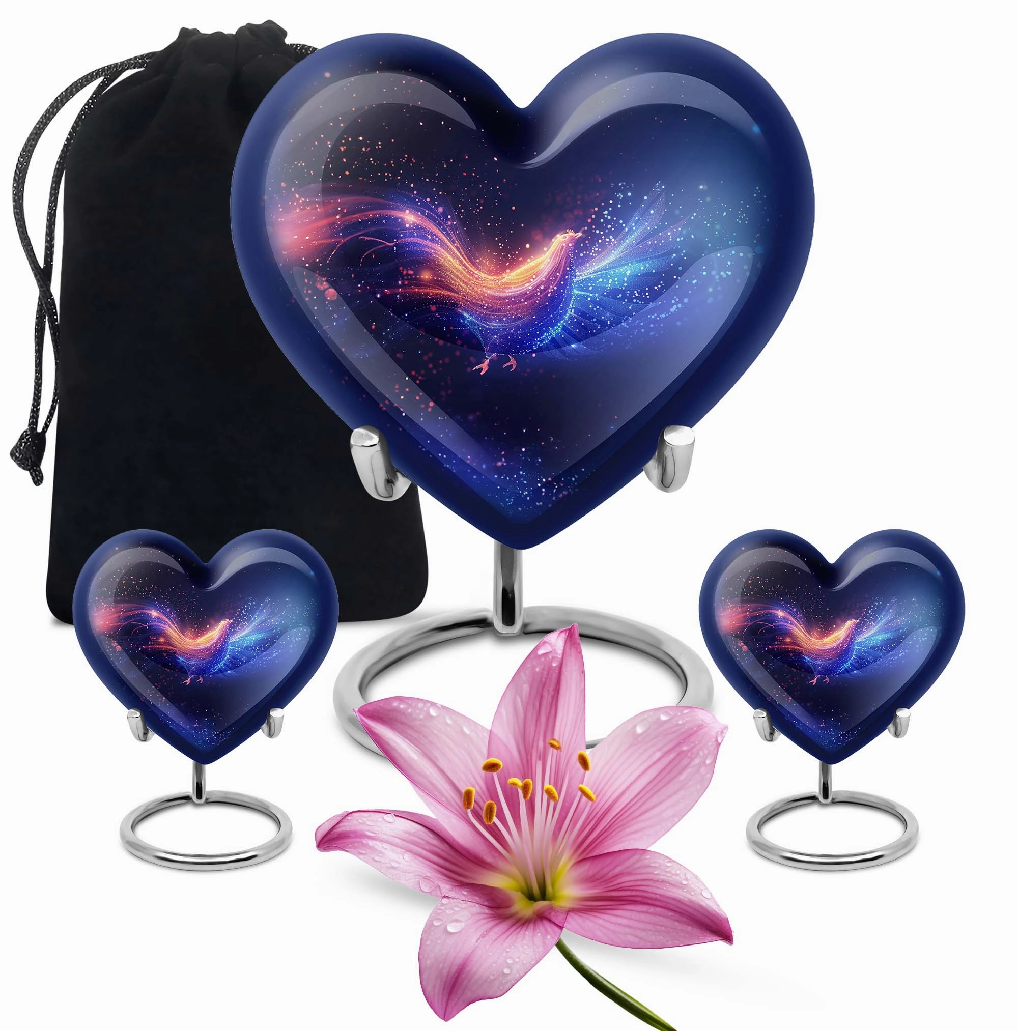 Chicken Heart Cremation Urn - Large Dignified Storage