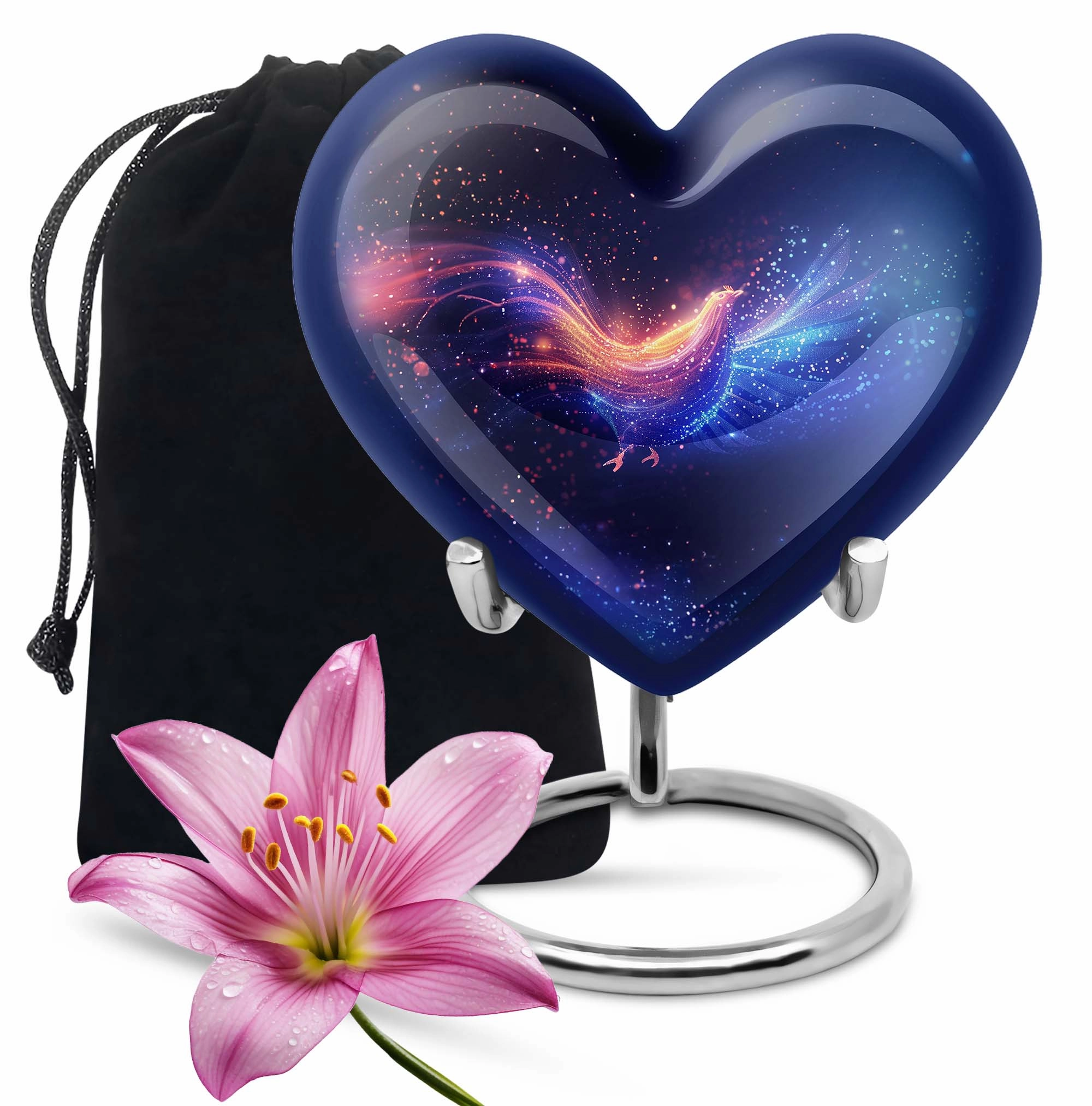 Chicken Heart Cremation Urn - Large Dignified Storage