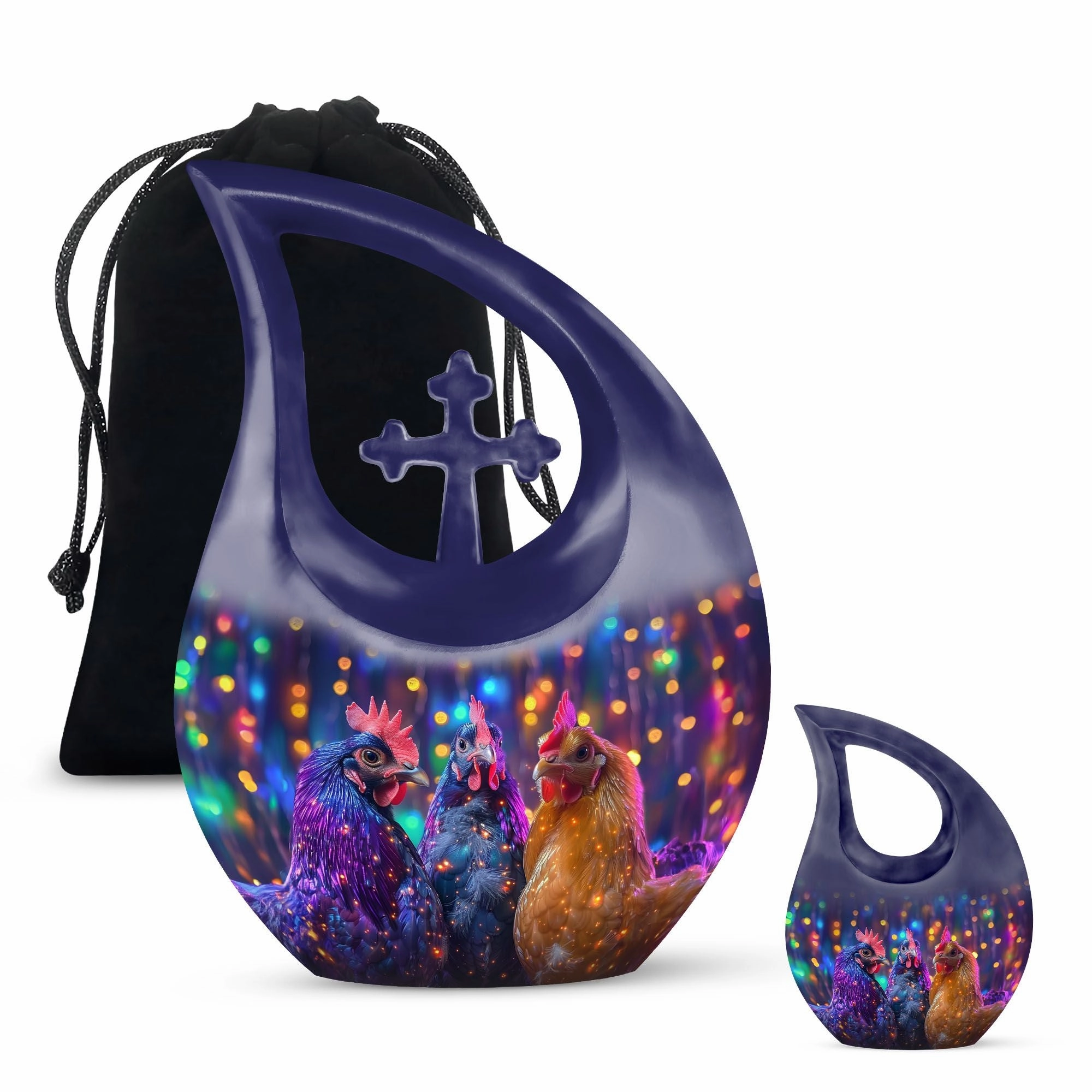 Chicken Merciful Rest Affordable Memorial funeral urn for ashes