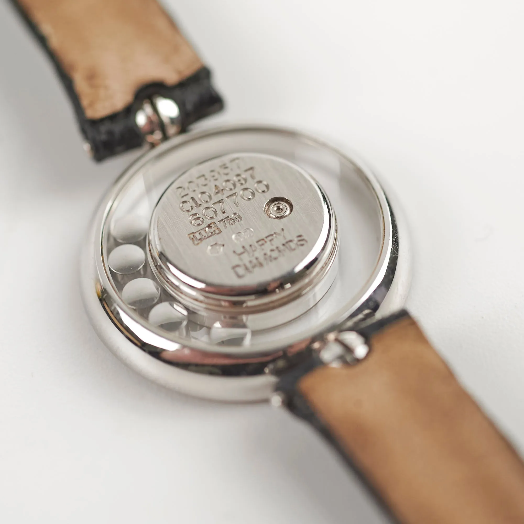Chopard Happy Diamonds Watch Black Silver
