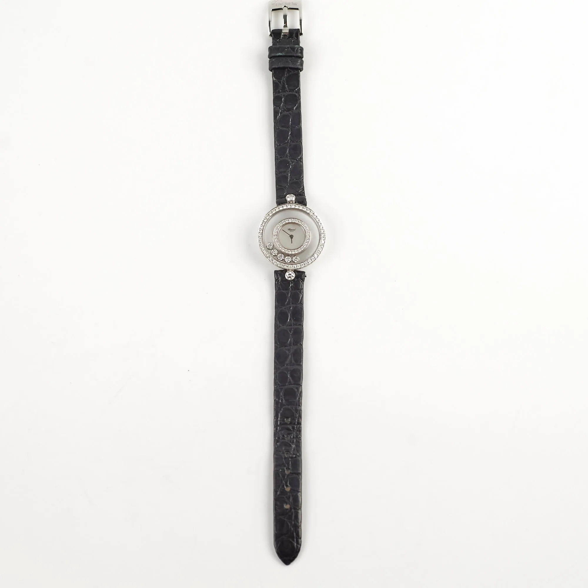 Chopard Happy Diamonds Watch Black Silver