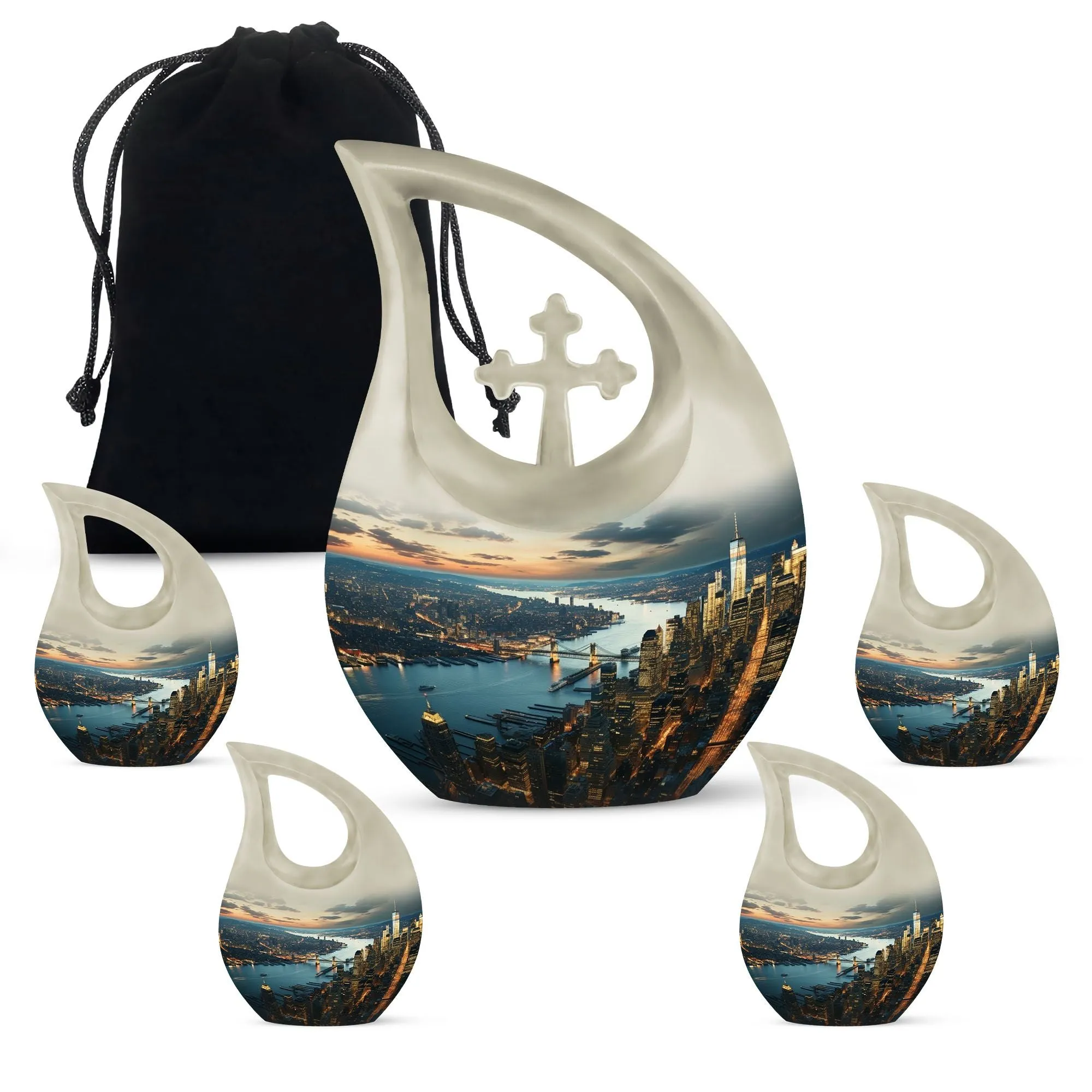 Cityscape Urn for Ashes| Cremation Urn For Ashes