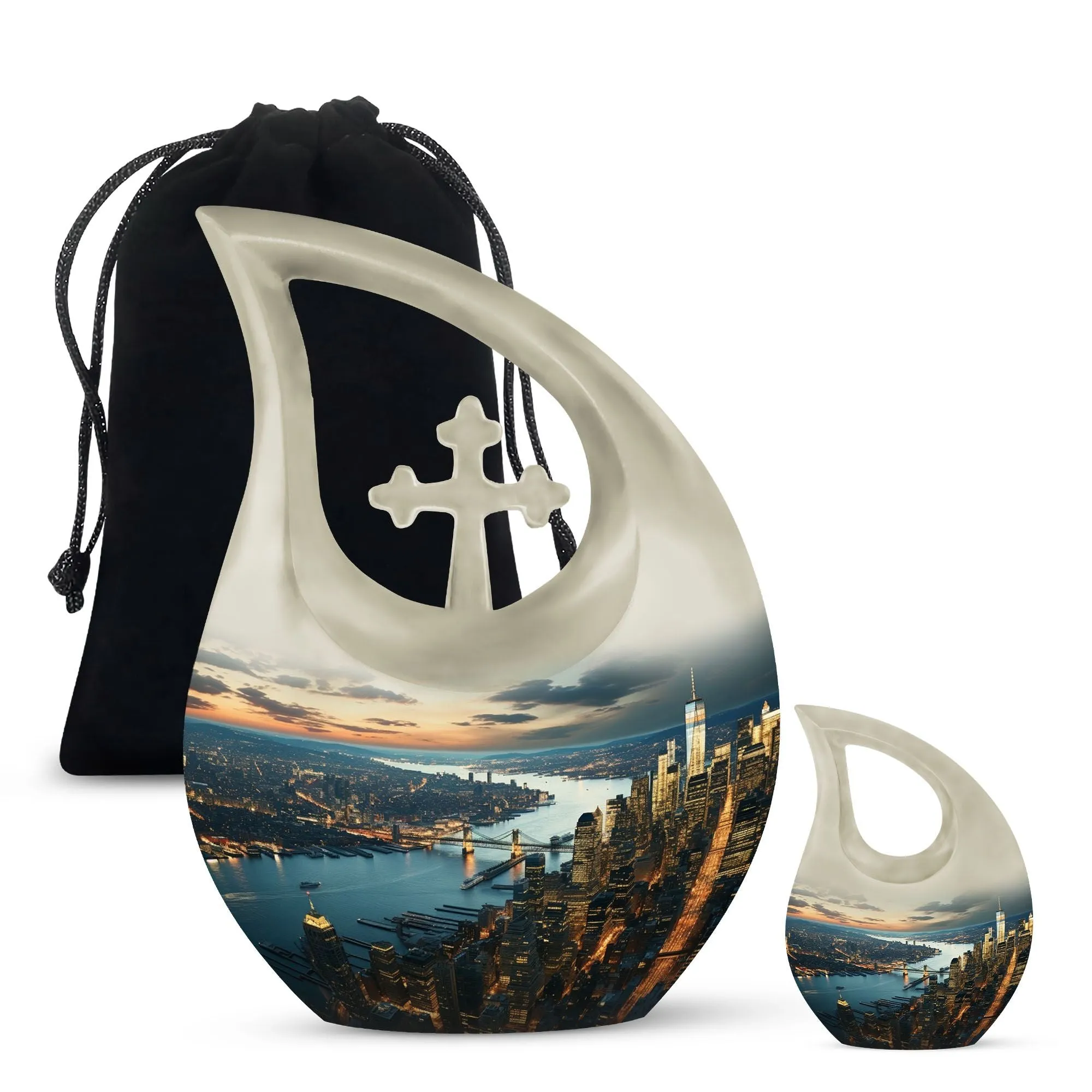 Cityscape Urn for Ashes| Cremation Urn For Ashes