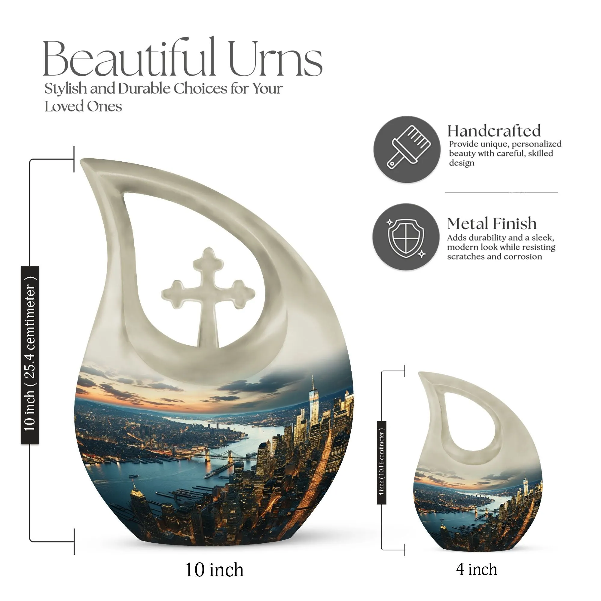 Cityscape Urn for Ashes| Cremation Urn For Ashes