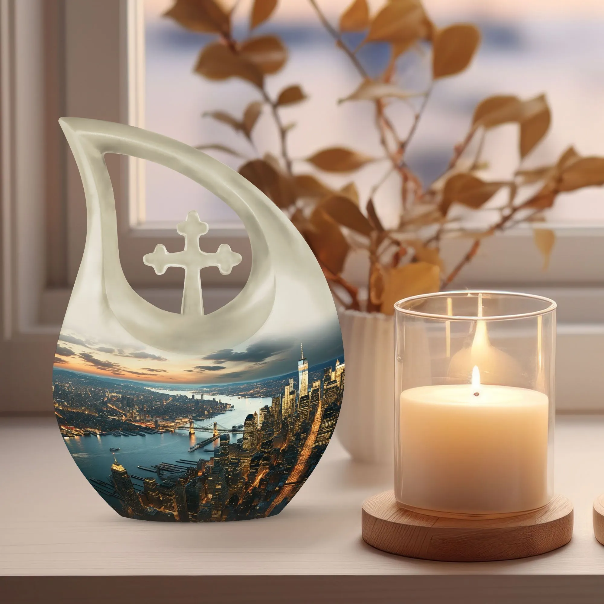 Cityscape Urn for Ashes| Cremation Urn For Ashes
