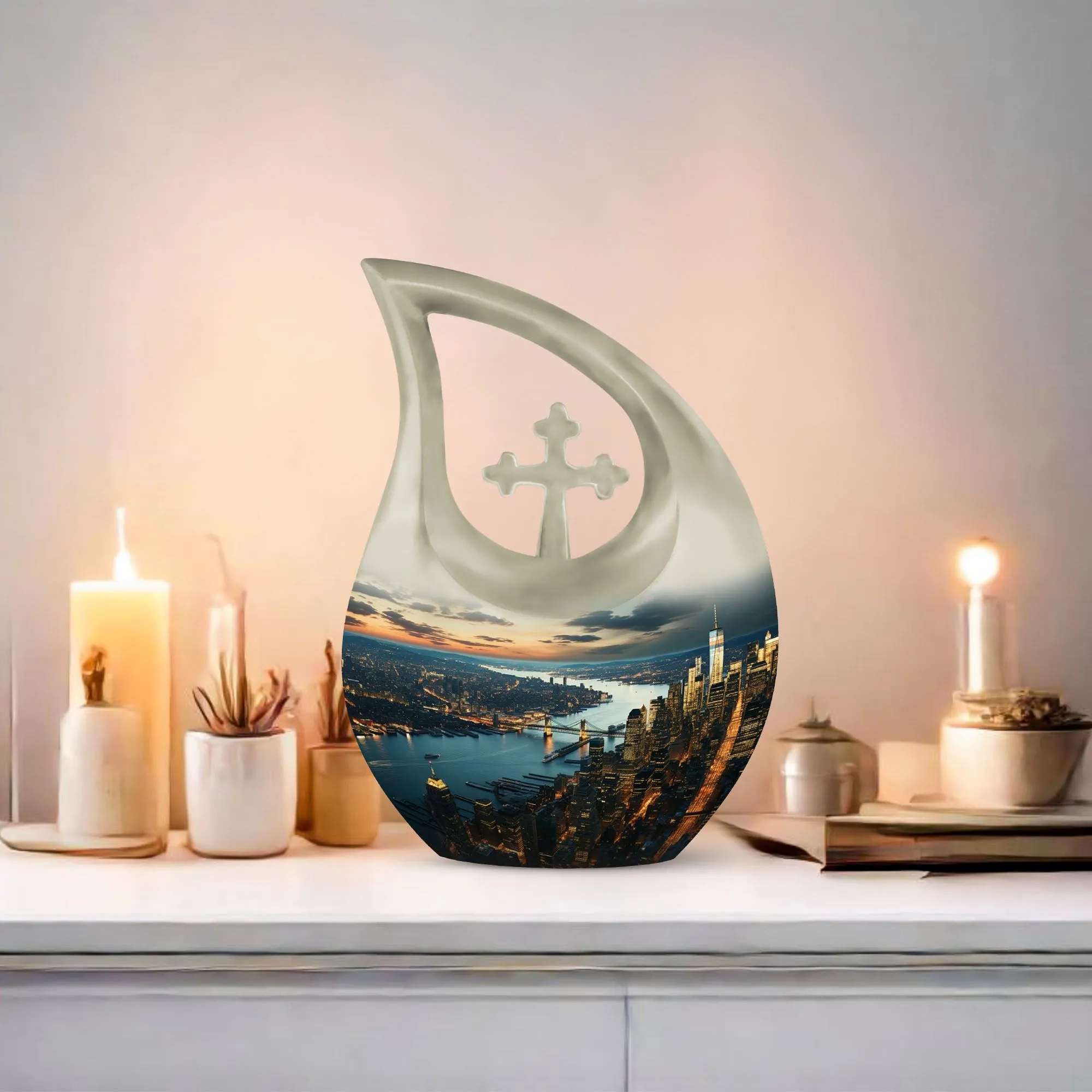 Cityscape Urn for Ashes| Cremation Urn For Ashes