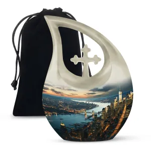 Cityscape Urn for Ashes| Cremation Urn For Ashes