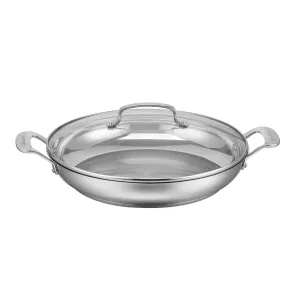 Classic 12" Stainless Steel Everyday Pan with Cover