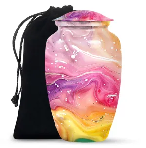 Classic Abstract Urn: Cremation Accessory for Cherished Mom