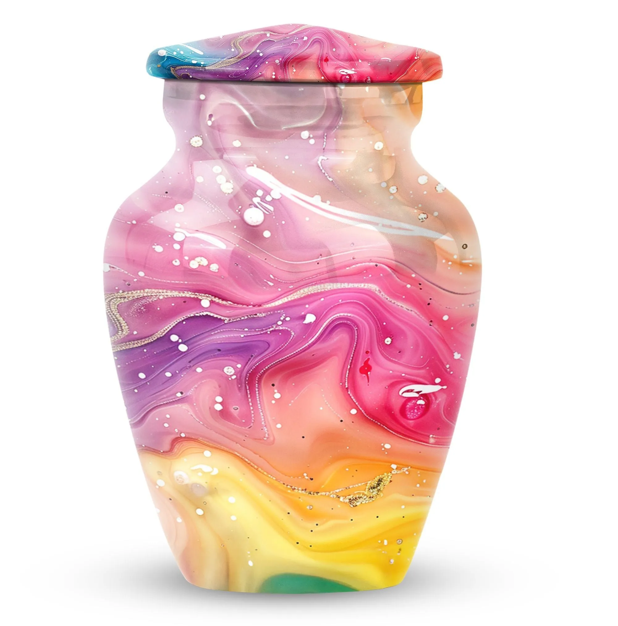 Classic Abstract Urn: Cremation Accessory for Cherished Mom