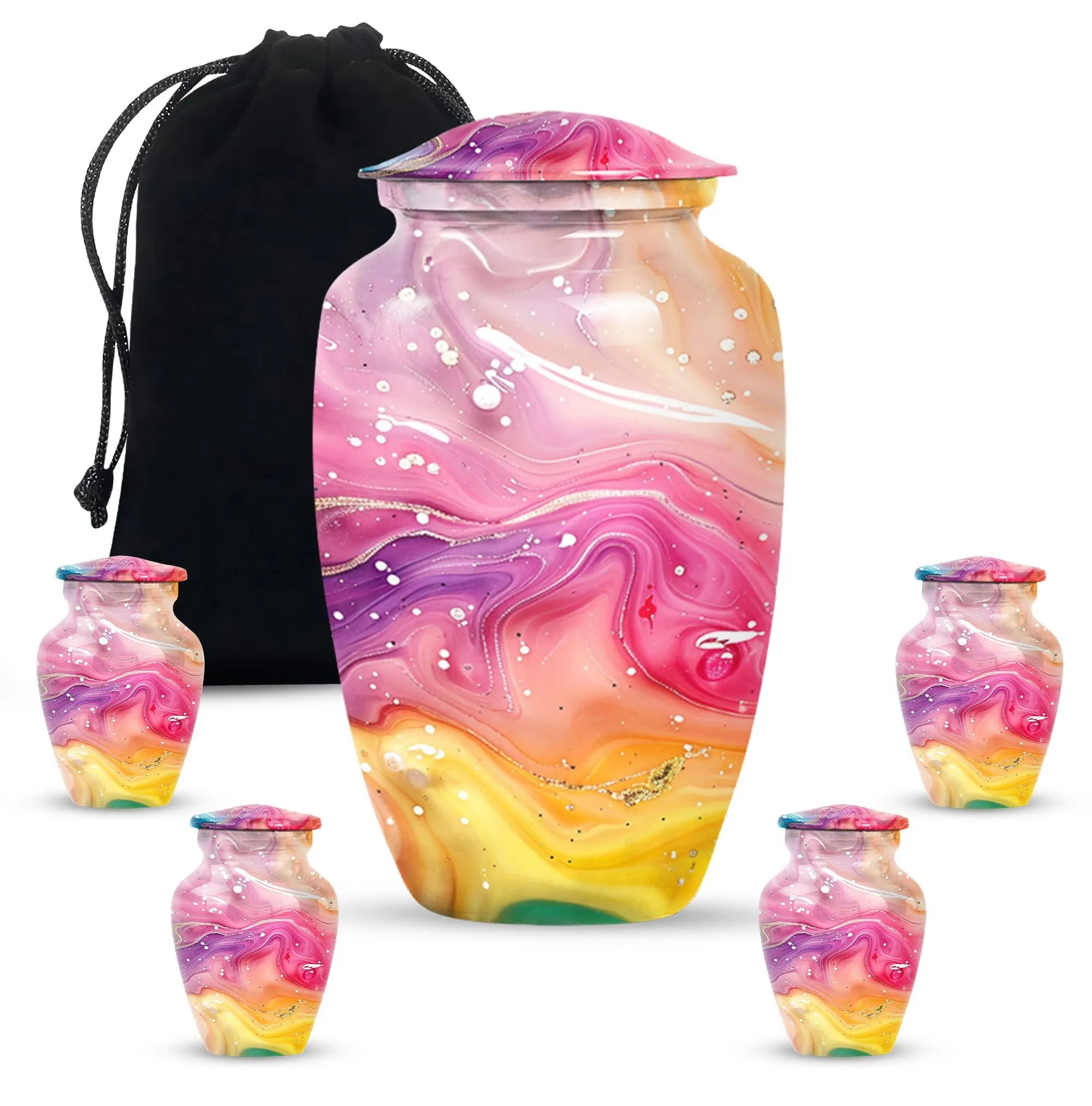 Classic Abstract Urn: Cremation Accessory for Cherished Mom