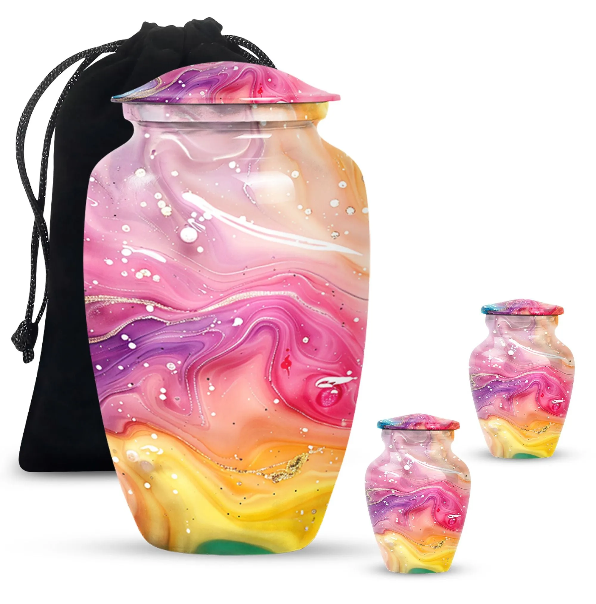 Classic Abstract Urn: Cremation Accessory for Cherished Mom
