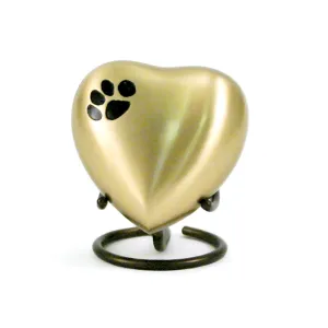 Classic Bronze Paw Keepsake Urn