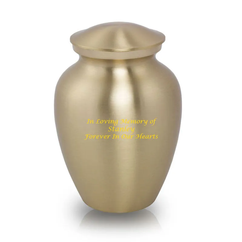 Classic Bronze Pet Urn in Small