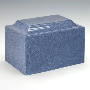 Classic Cultured Granite Urn in Paradise Blue