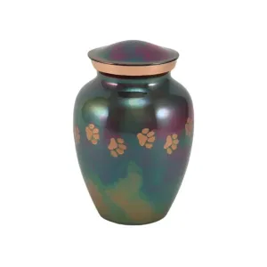 Classic Paw Raku Cremation Urn | Small Size For Dog or Cat | Holds up to a 85# Pet