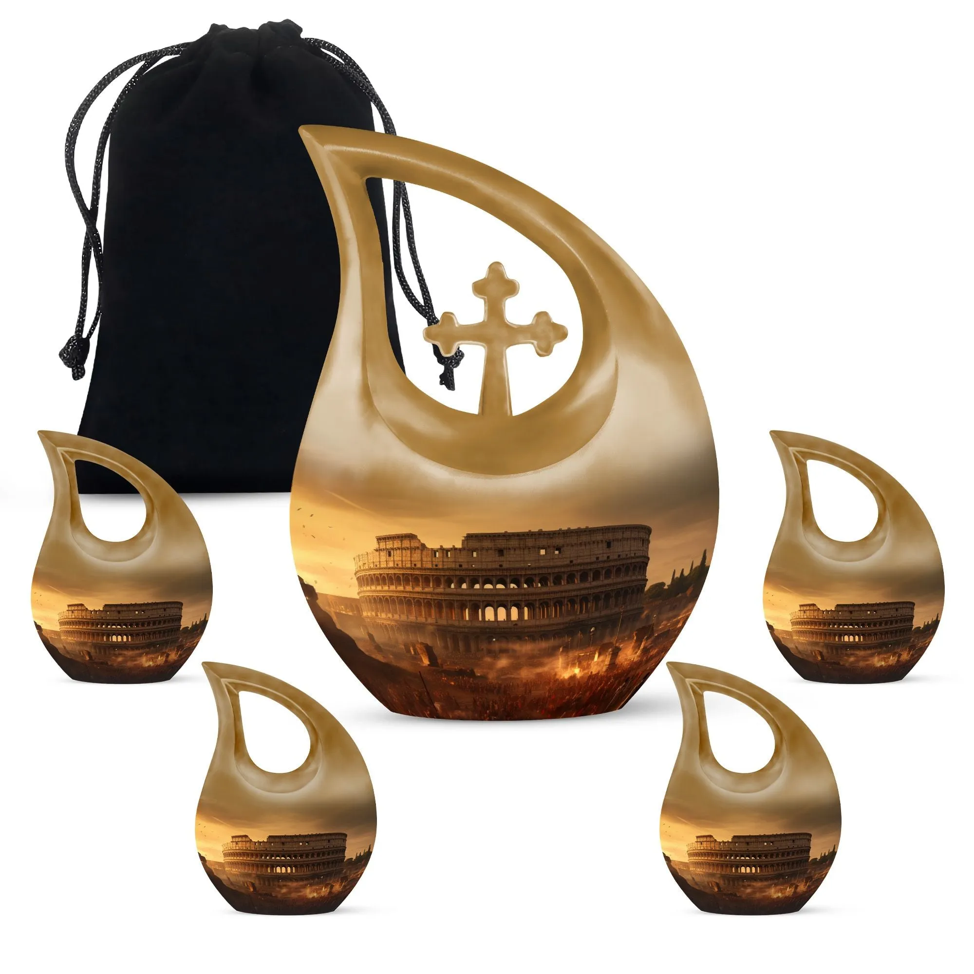 Colosseum Urn - Compact Memorial Cremation Urn
