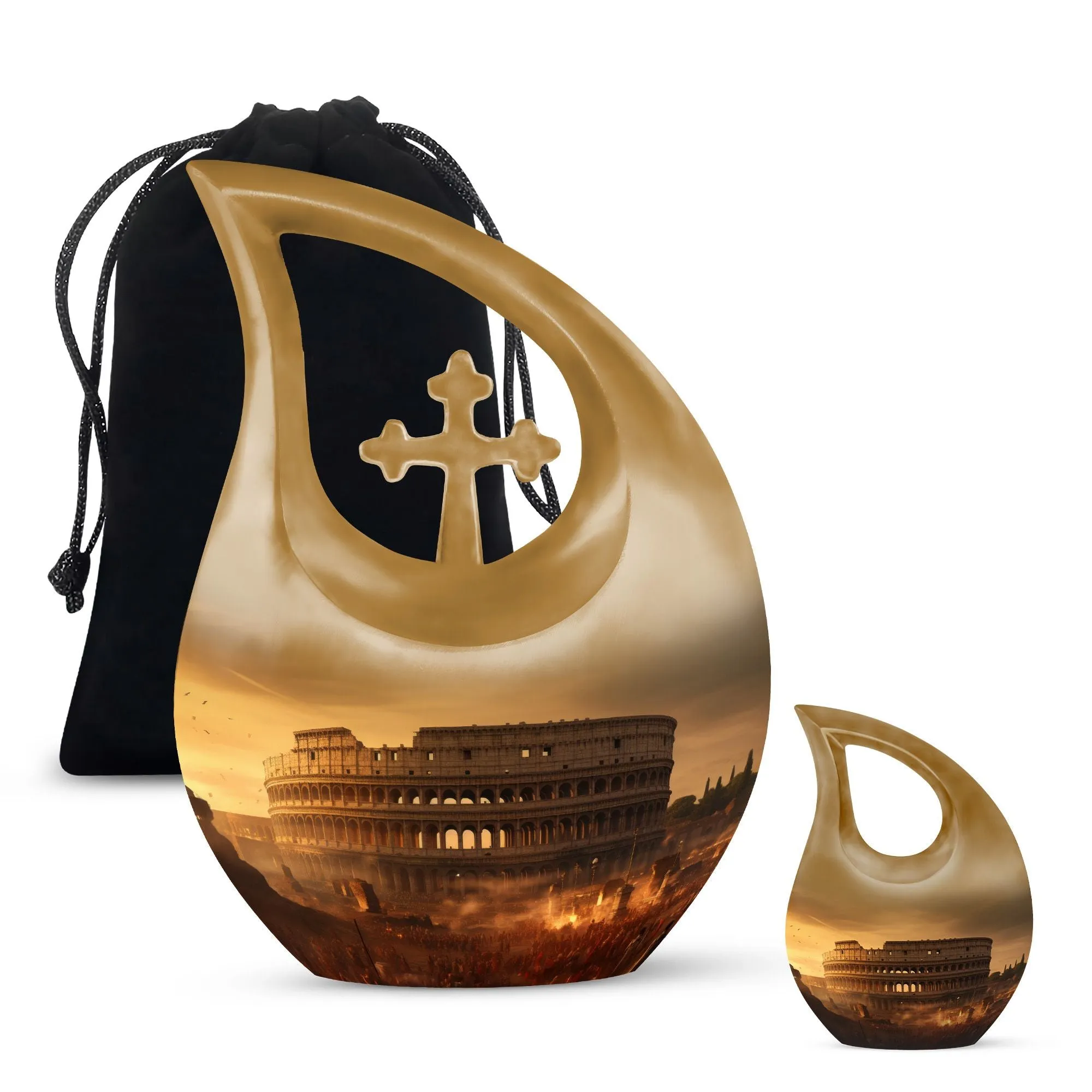 Colosseum Urn - Compact Memorial Cremation Urn