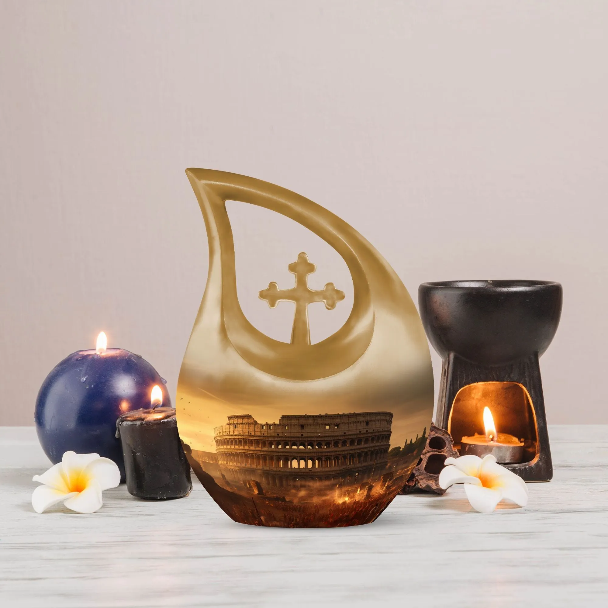 Colosseum Urn - Compact Memorial Cremation Urn