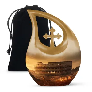 Colosseum Urn - Compact Memorial Cremation Urn