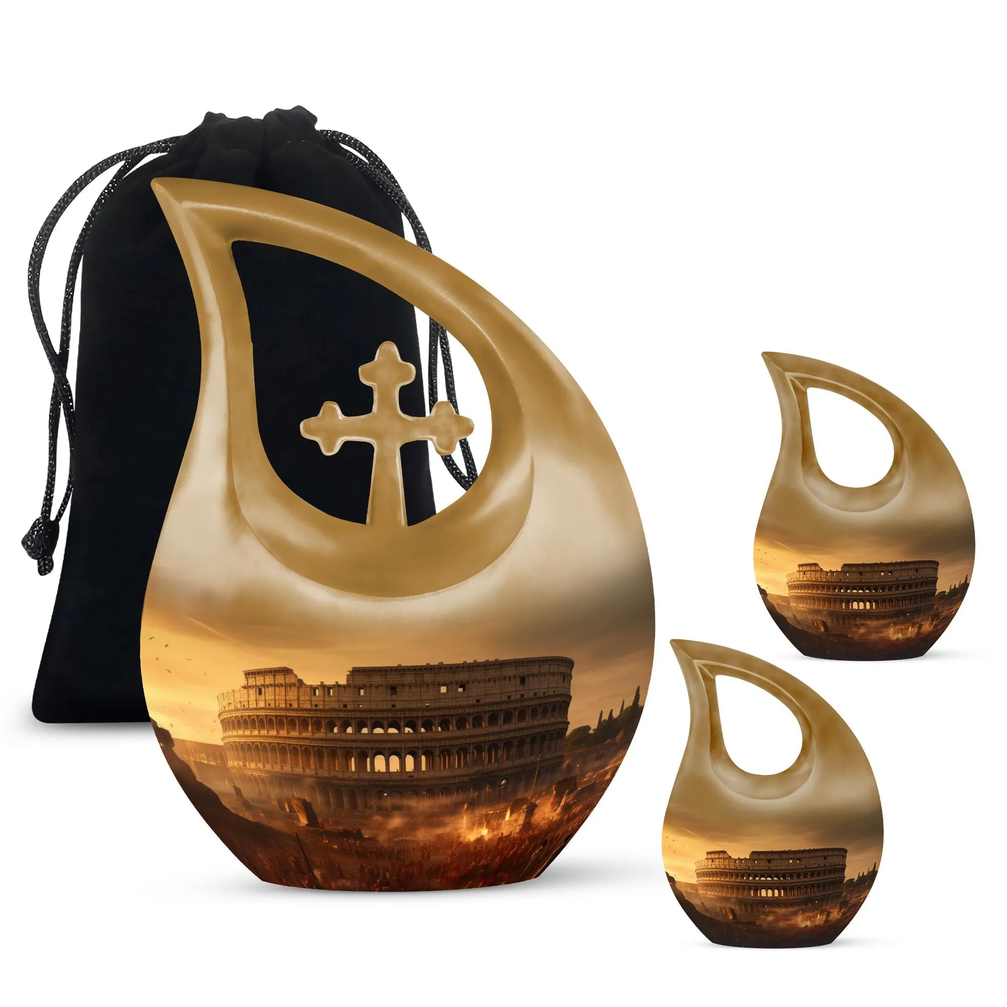 Colosseum Urn - Compact Memorial Cremation Urn