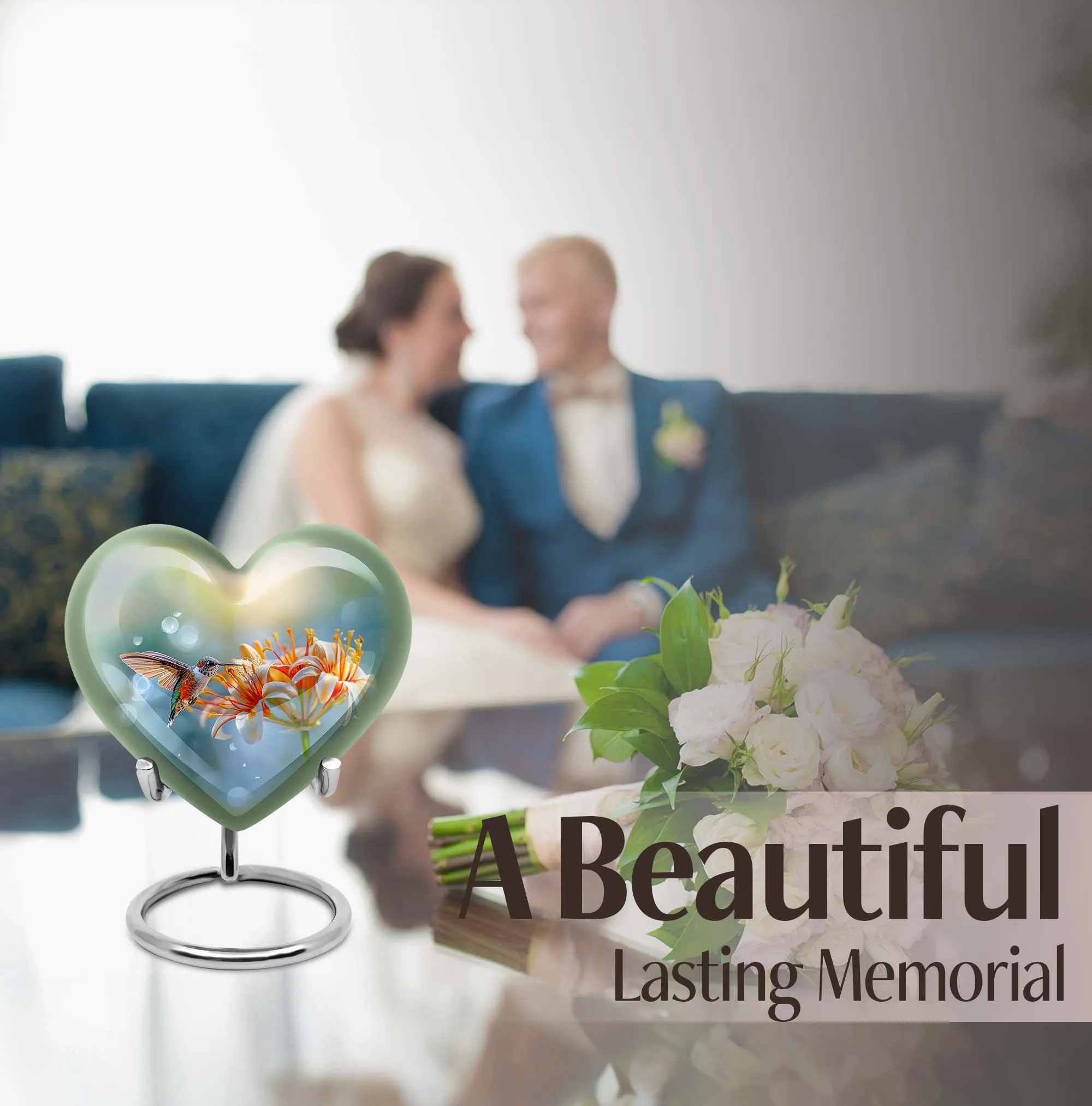 Comfort Hummingbird Cremation Urn - Serene Rest Ash Chamber