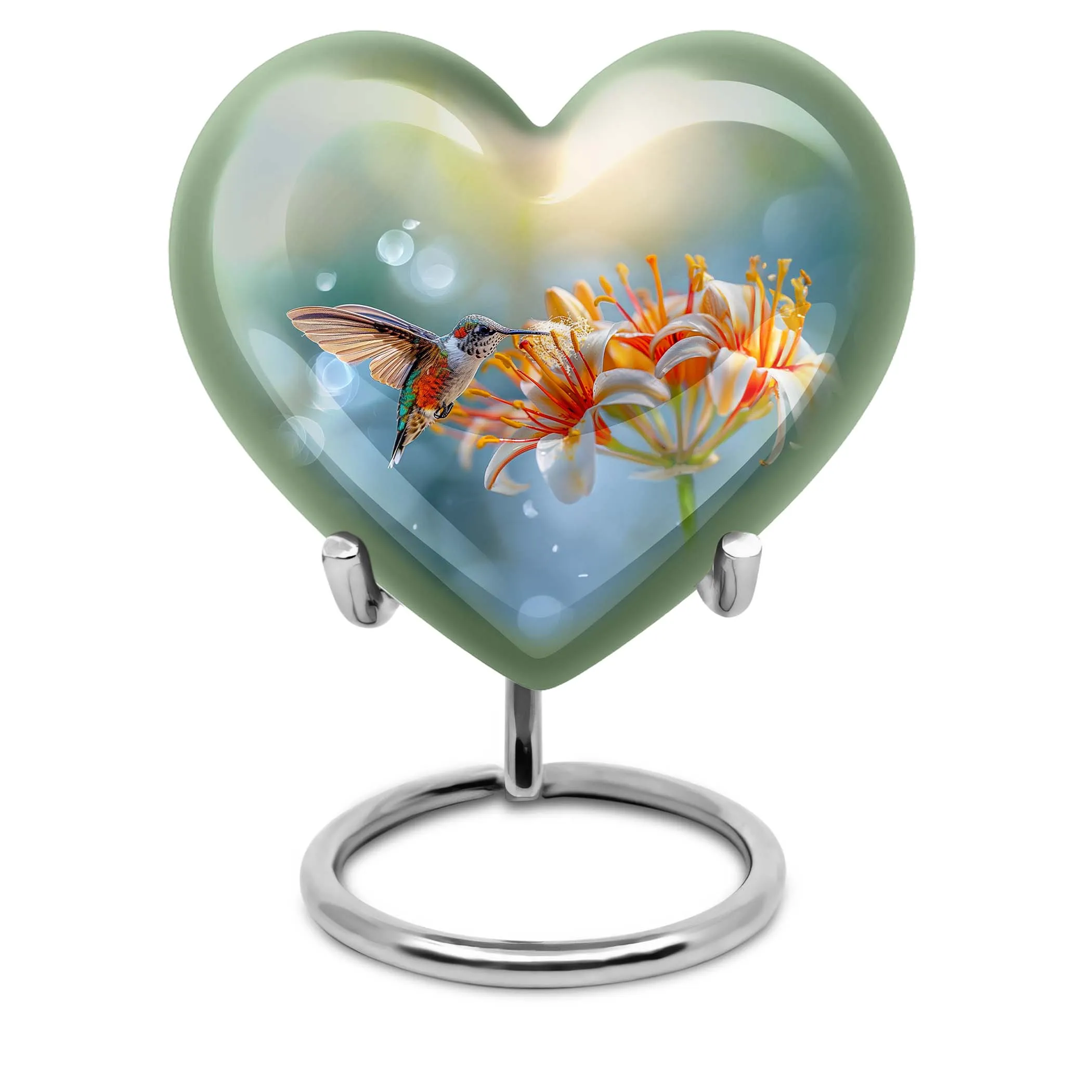 Comfort Hummingbird Cremation Urn - Serene Rest Ash Chamber