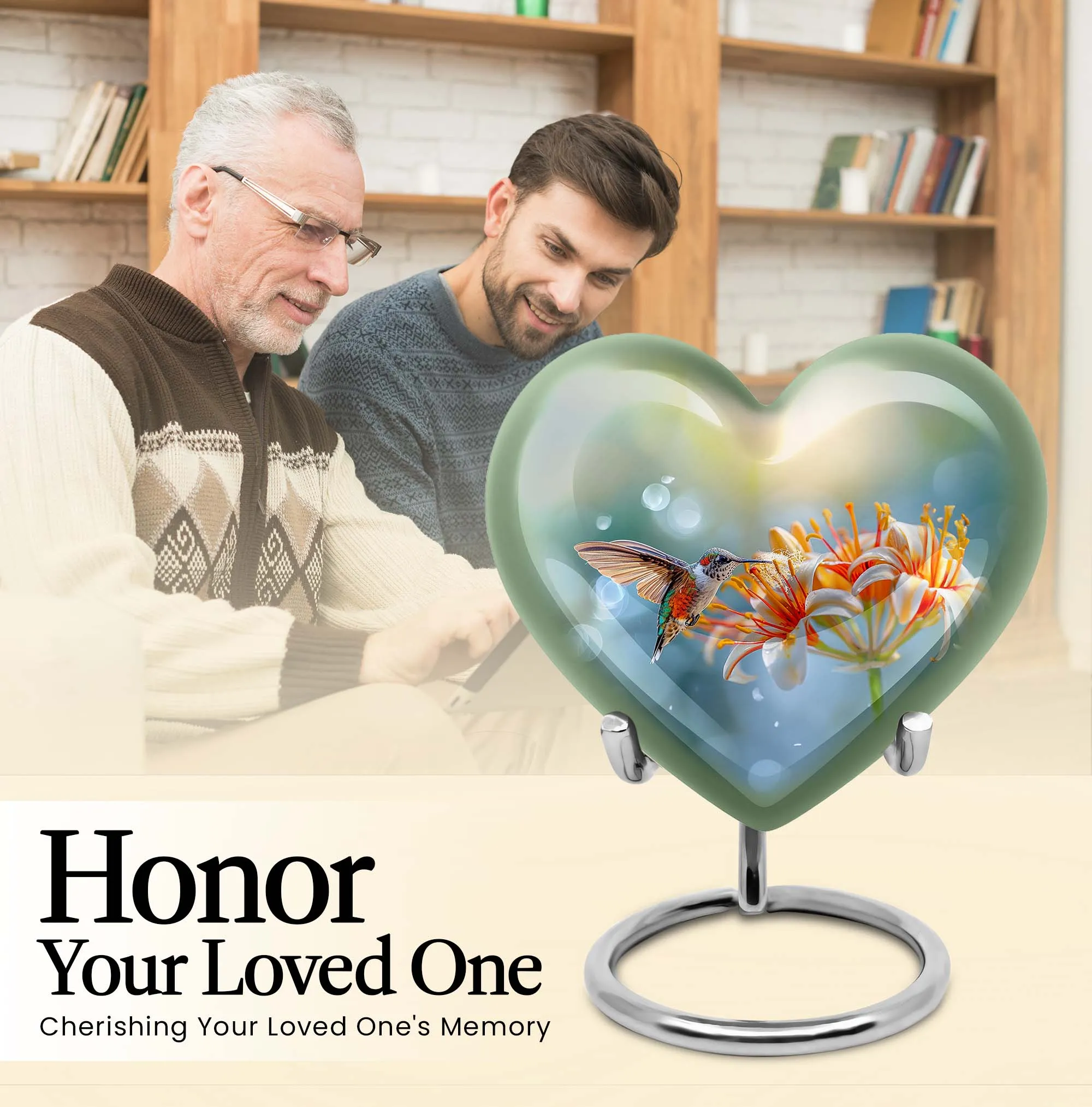 Comfort Hummingbird Cremation Urn - Serene Rest Ash Chamber
