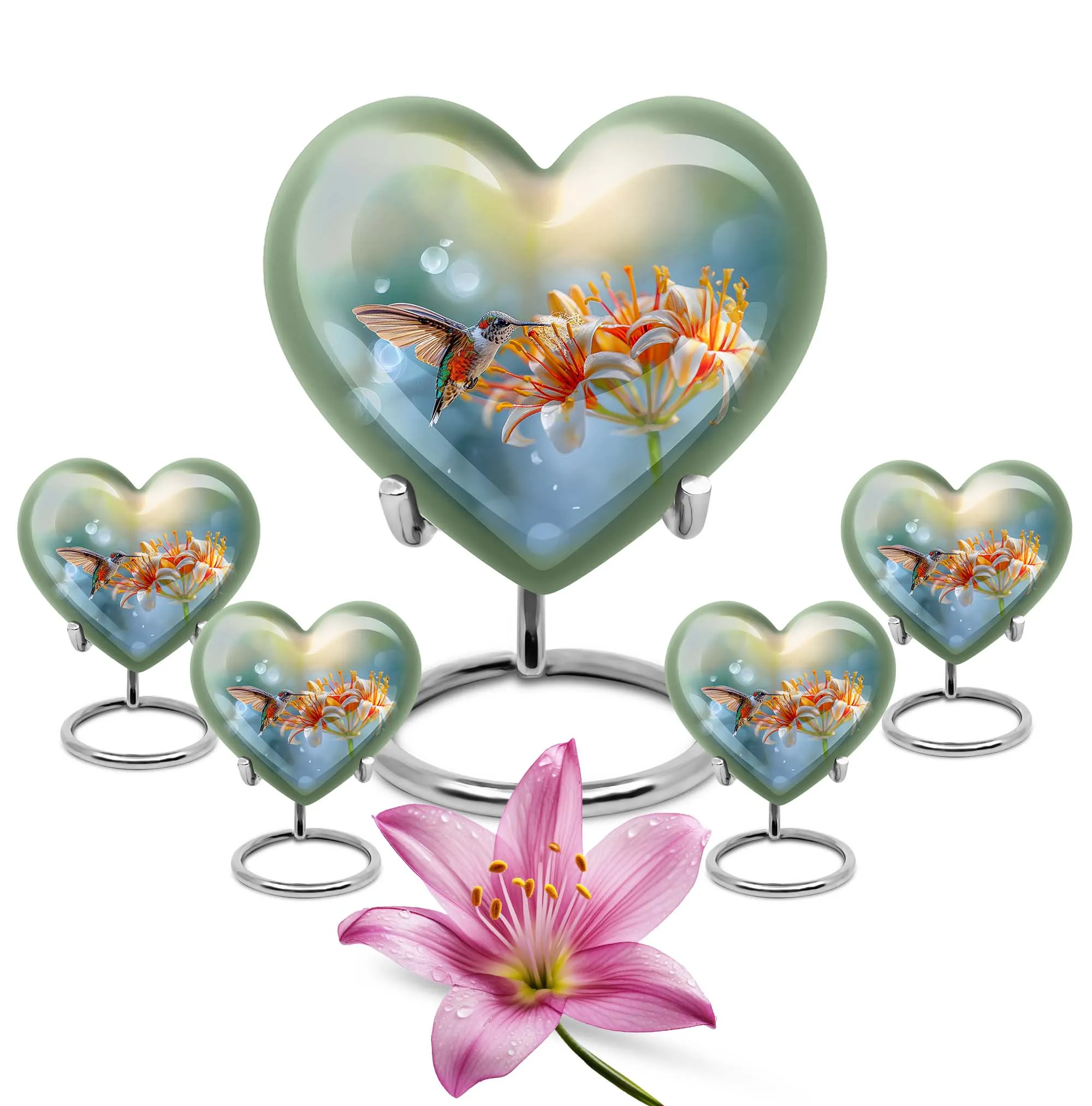 Comfort Hummingbird Cremation Urn - Serene Rest Ash Chamber