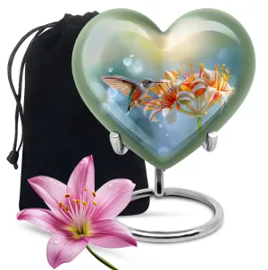 Comfort Hummingbird Cremation Urn - Serene Rest Ash Chamber