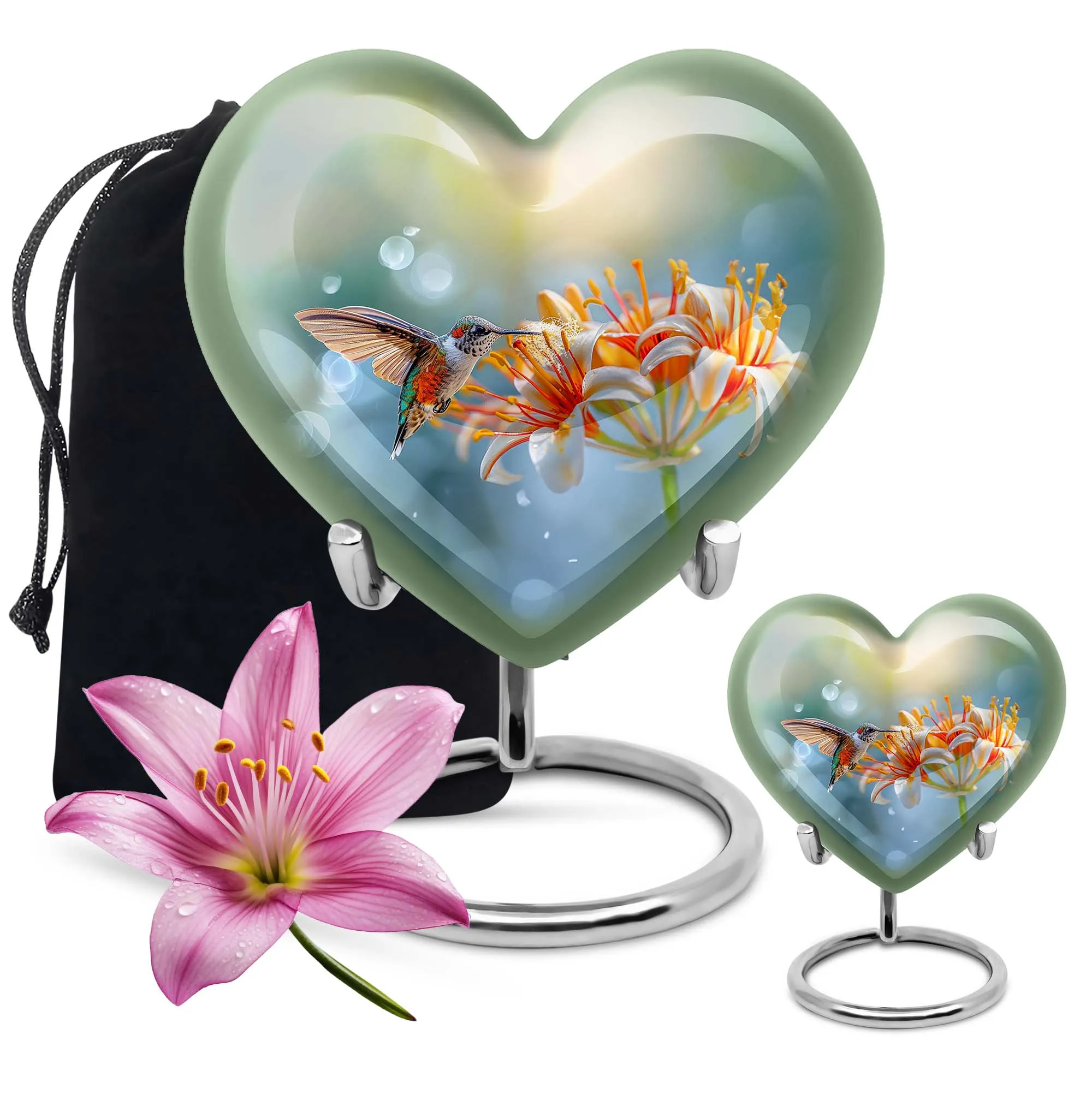 Comfort Hummingbird Cremation Urn - Serene Rest Ash Chamber