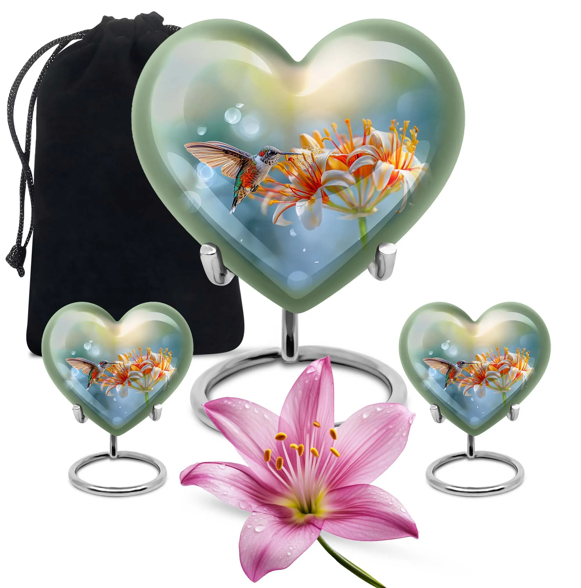 Comfort Hummingbird Cremation Urn - Serene Rest Ash Chamber