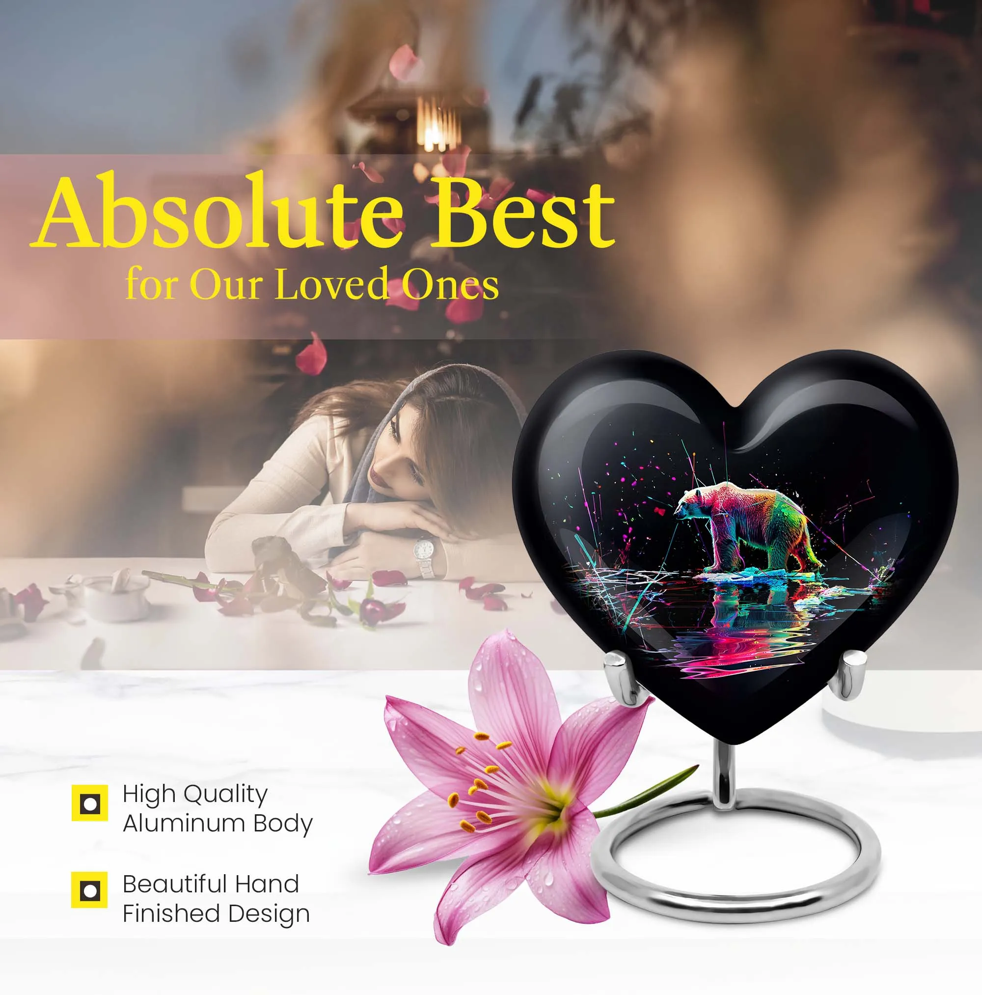 Commemorative Affection Bear Urn: Noteworthy Cremation Repository
