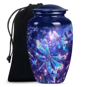 COSMIC DRAGONFLY Memorial Urn - A Classic Aluminium Tribute